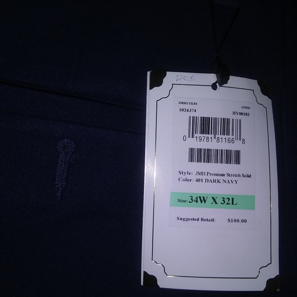 J. M. Haggar, navy blue trousers, men's, - Picture 1 of 5